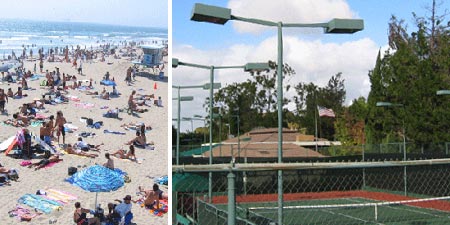 beaches and tennis